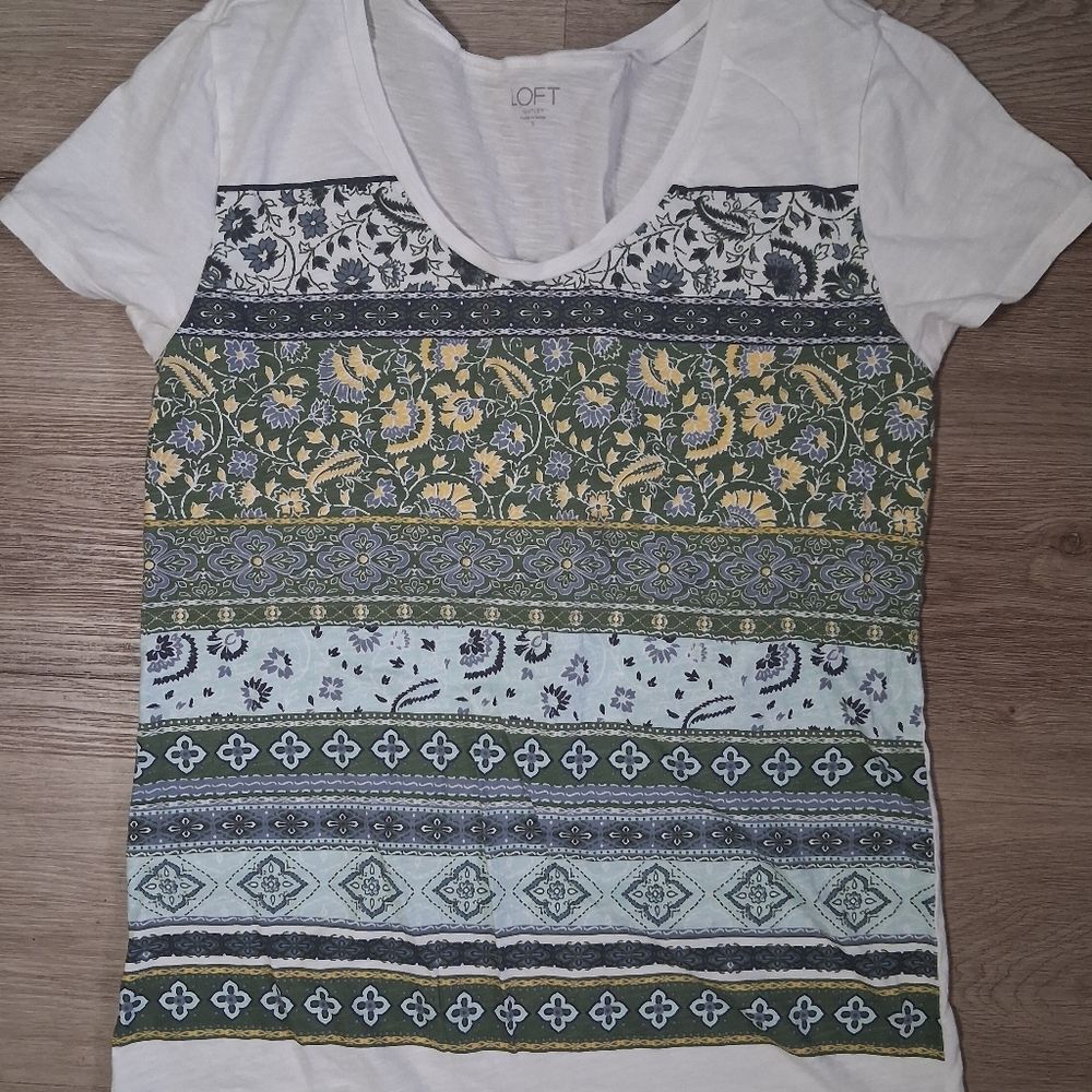 LOFT 2 - White T-shirts Short Sleeve - Picture 2 of 5